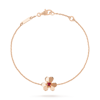 [GALE]FRIVOLE GOLD BLUME ROSA MALACHIT ARMBAND