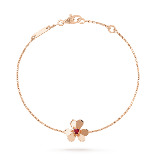[GALE]FRIVOLE GOLD BLUME ROSA MALACHIT ARMBAND