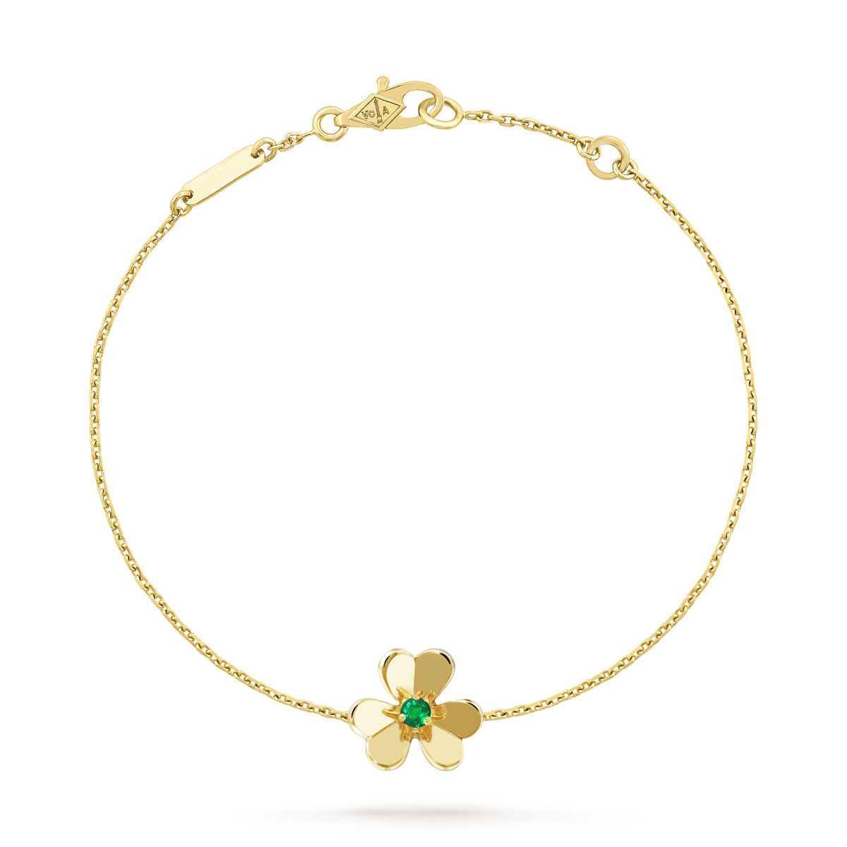 [GALE]FRIVOLE GOLD BLUME ROSA MALACHIT ARMBAND
