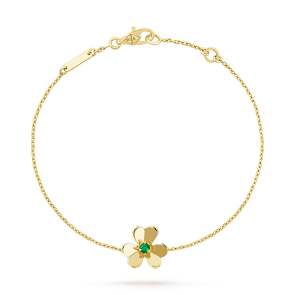 [GALE]FRIVOLE GOLD BLUME ROSA MALACHIT ARMBAND