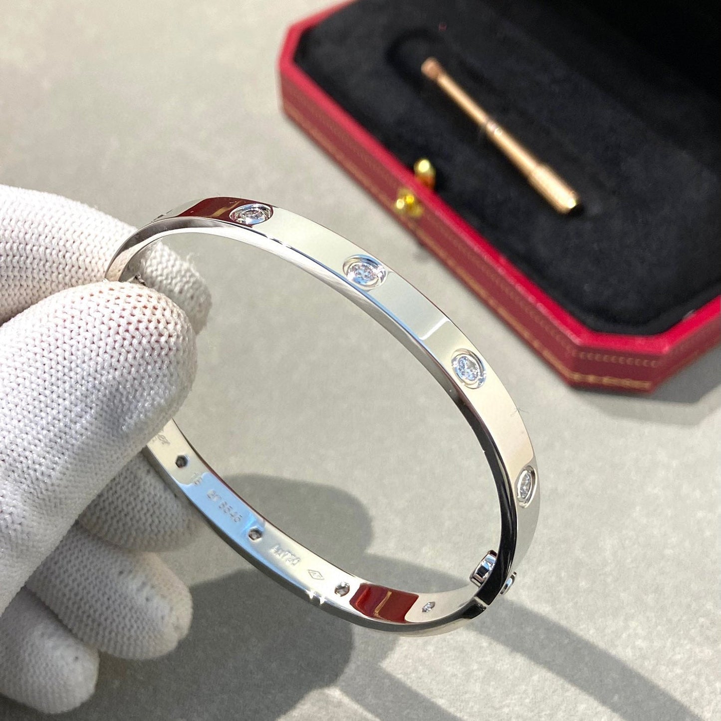 [GALE]LOVE BRACELET 6.1MM 10 DIAMONDS