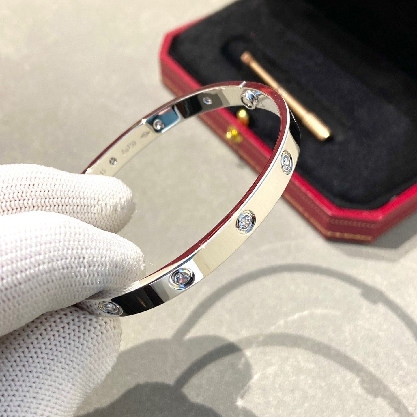 [GALE]LOVE BRACELET 6.1MM 10 DIAMONDS