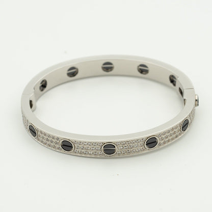 [GALE] LOVE ARMBAND 6,1 MM DIAMANT-PAVED KERAMIK 