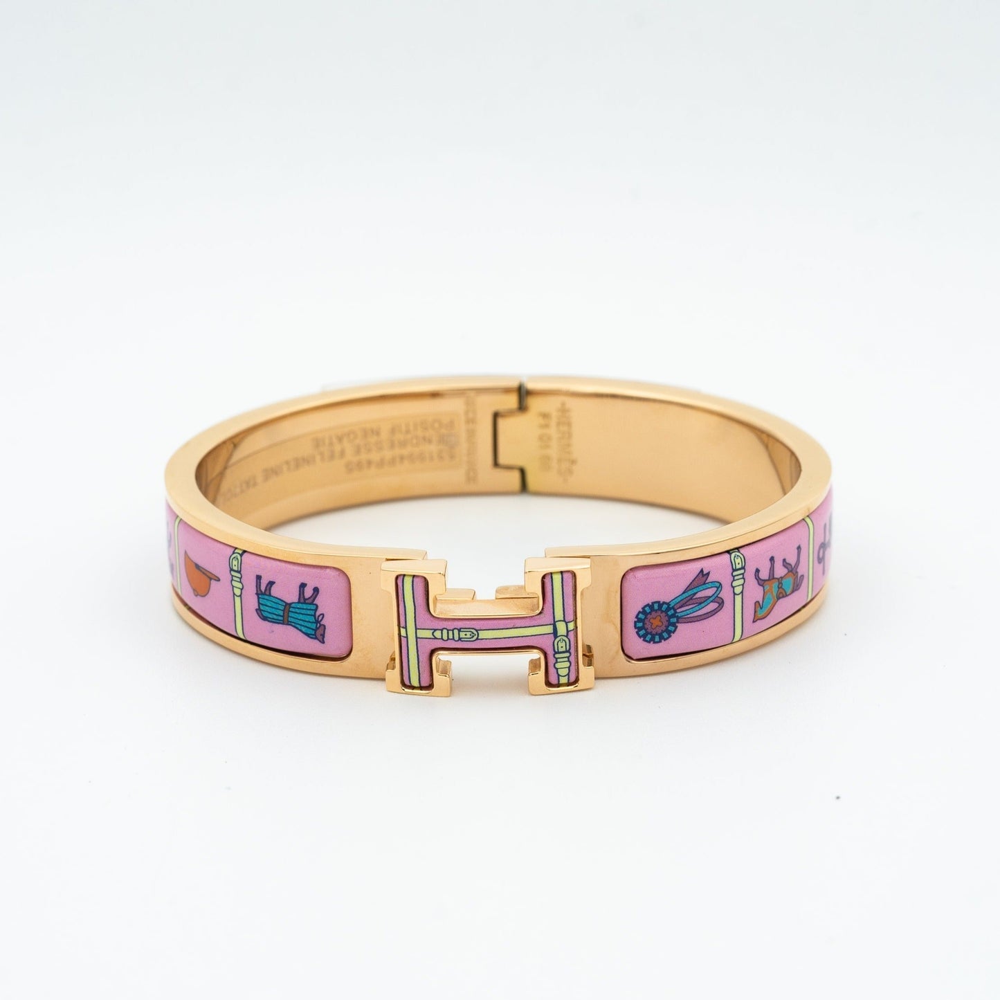 [GALE]H PINK GOLD BRACELET PINK CERAMIC