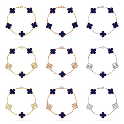 [GALE]CLOVER 5 MOTIF LAPIS LAZULI BRACELET COLLECTION