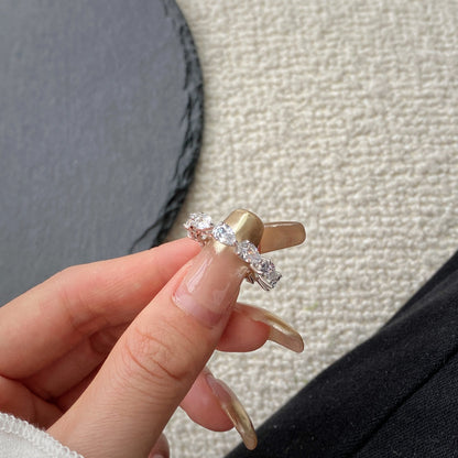 [GALE]Exquisite Pear Cut Tennis Ring