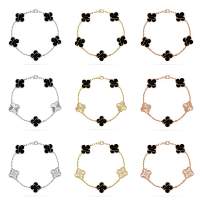[GALE] CLOVER 5 MOTIF PULSAR STONE BRACELET COLLECTION