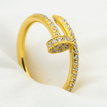 [GALE]JUSTE RING 1,8 MM GOLD DIAMANTEN