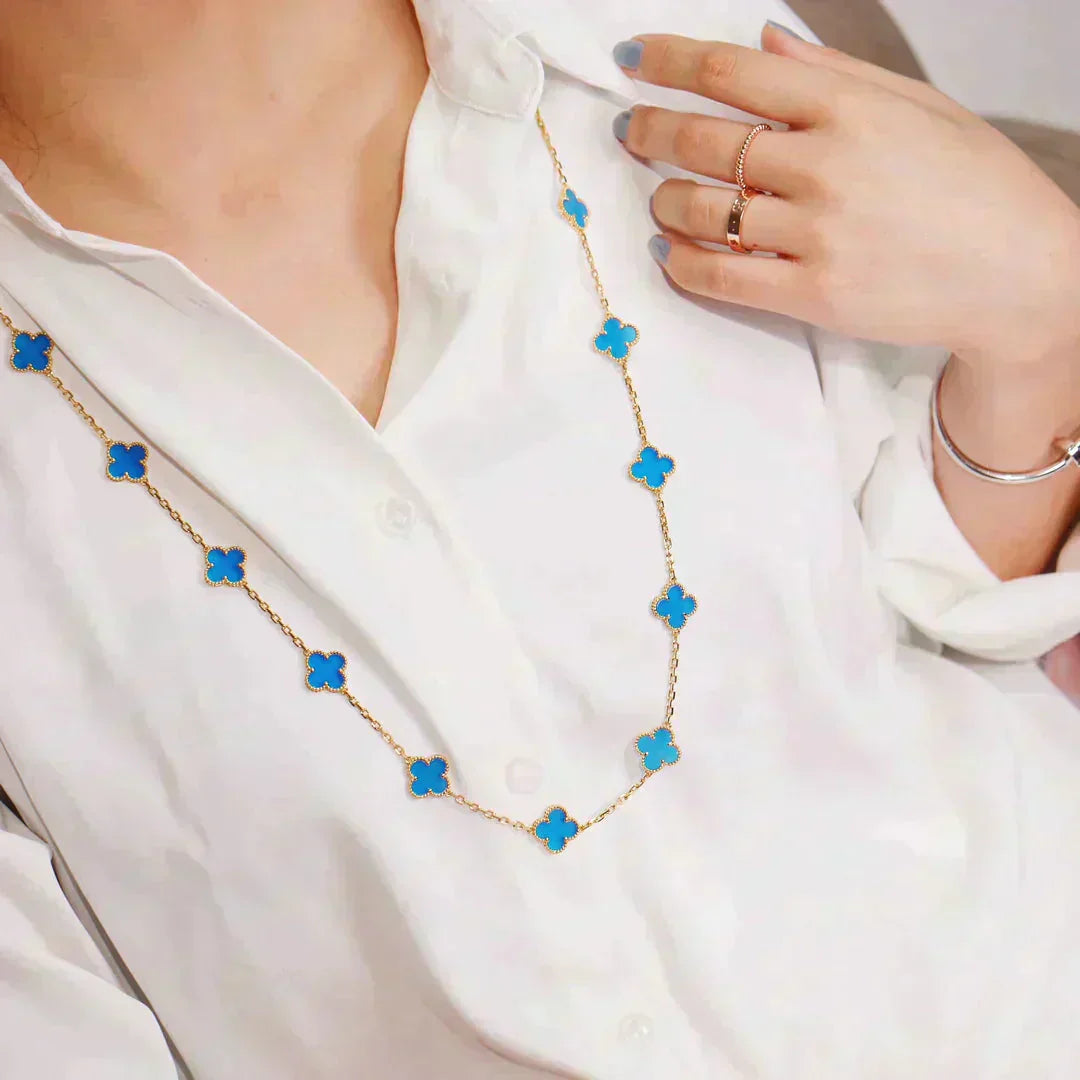 [ゲイル]クローバー 20モチーフ ターコイズゴールド