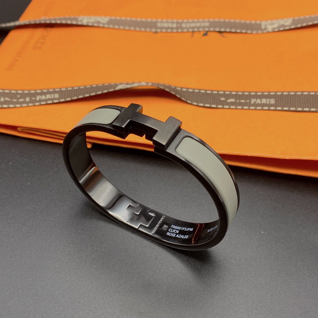 [GALE]CLIC HM SO SCHWARZ-GRAUES ARMBAND