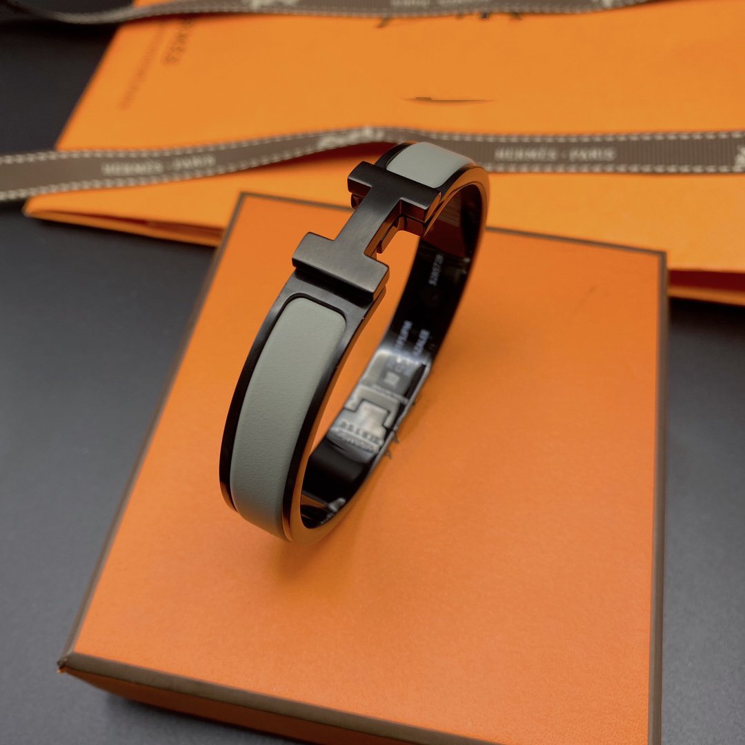 [GALE]CLIC HM SO SCHWARZ-GRAUES ARMBAND