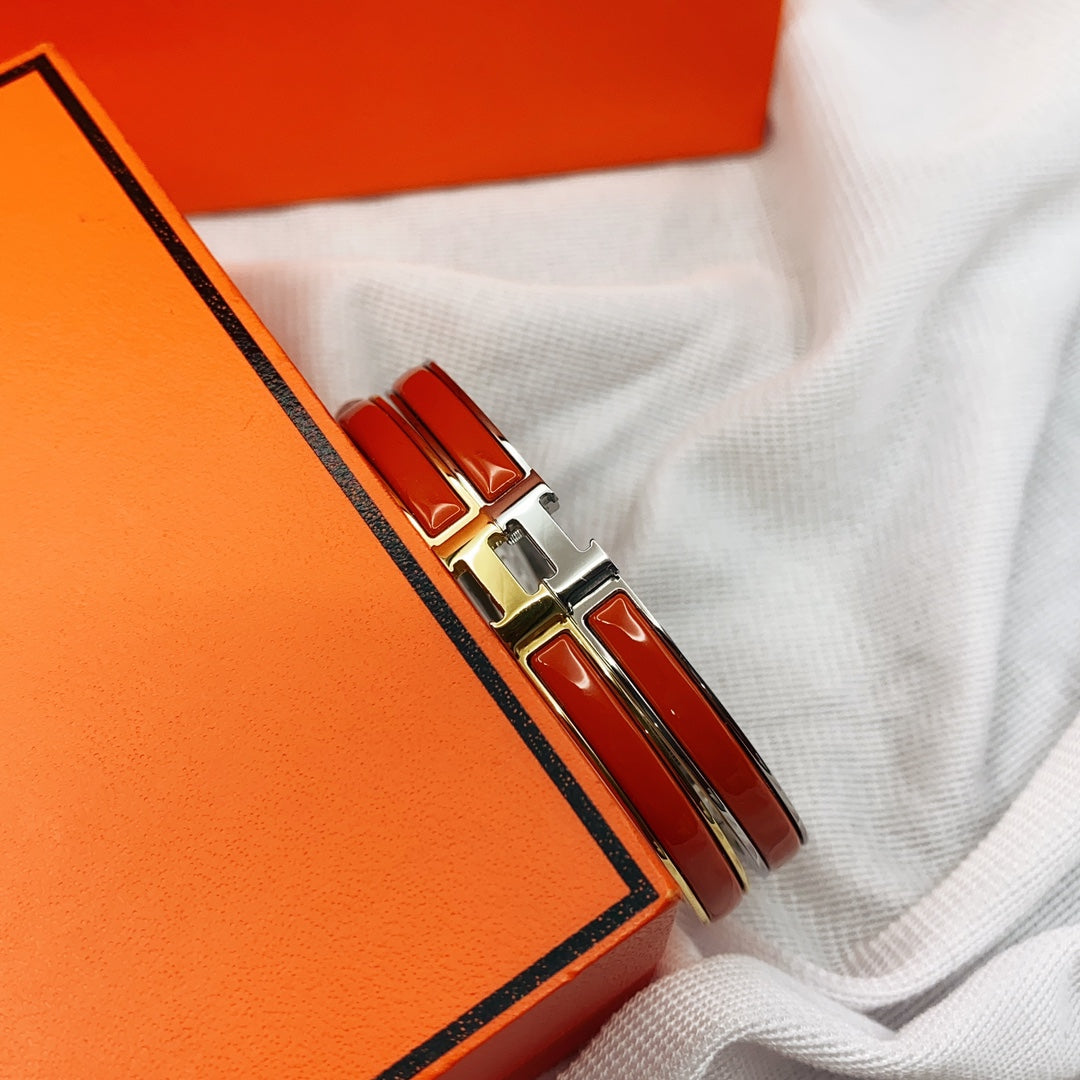 [GALE]CLASSIC HM CLIC ROTES 8MM EMAILLETTES ARMBAND