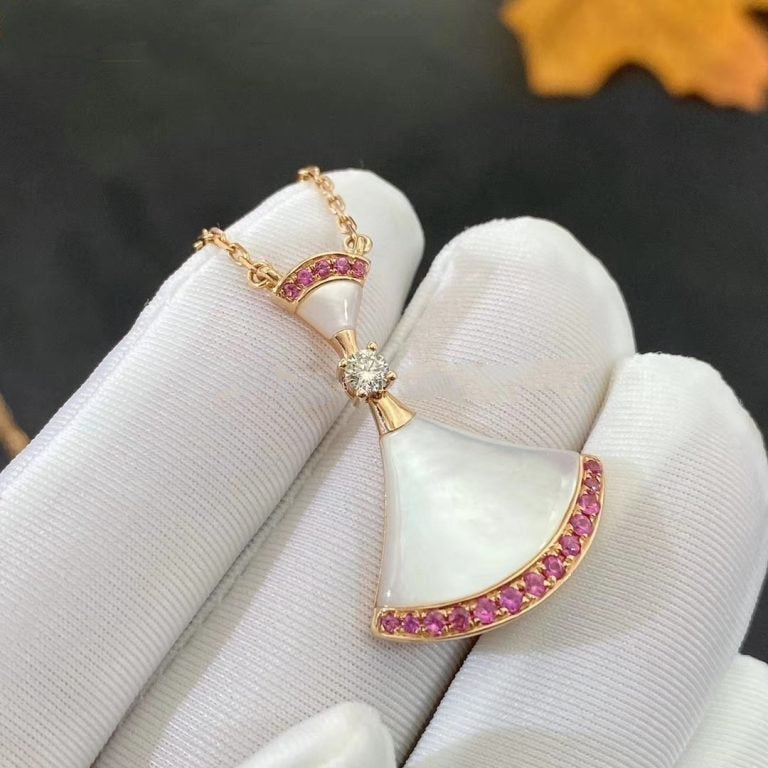 [GALE]DREAM NECKLACE MOP PINK DIAMOND