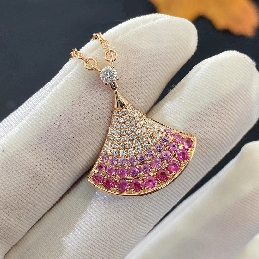 [GALE]DREAM NECKLACE PINK GOLD PINK DIAMOND