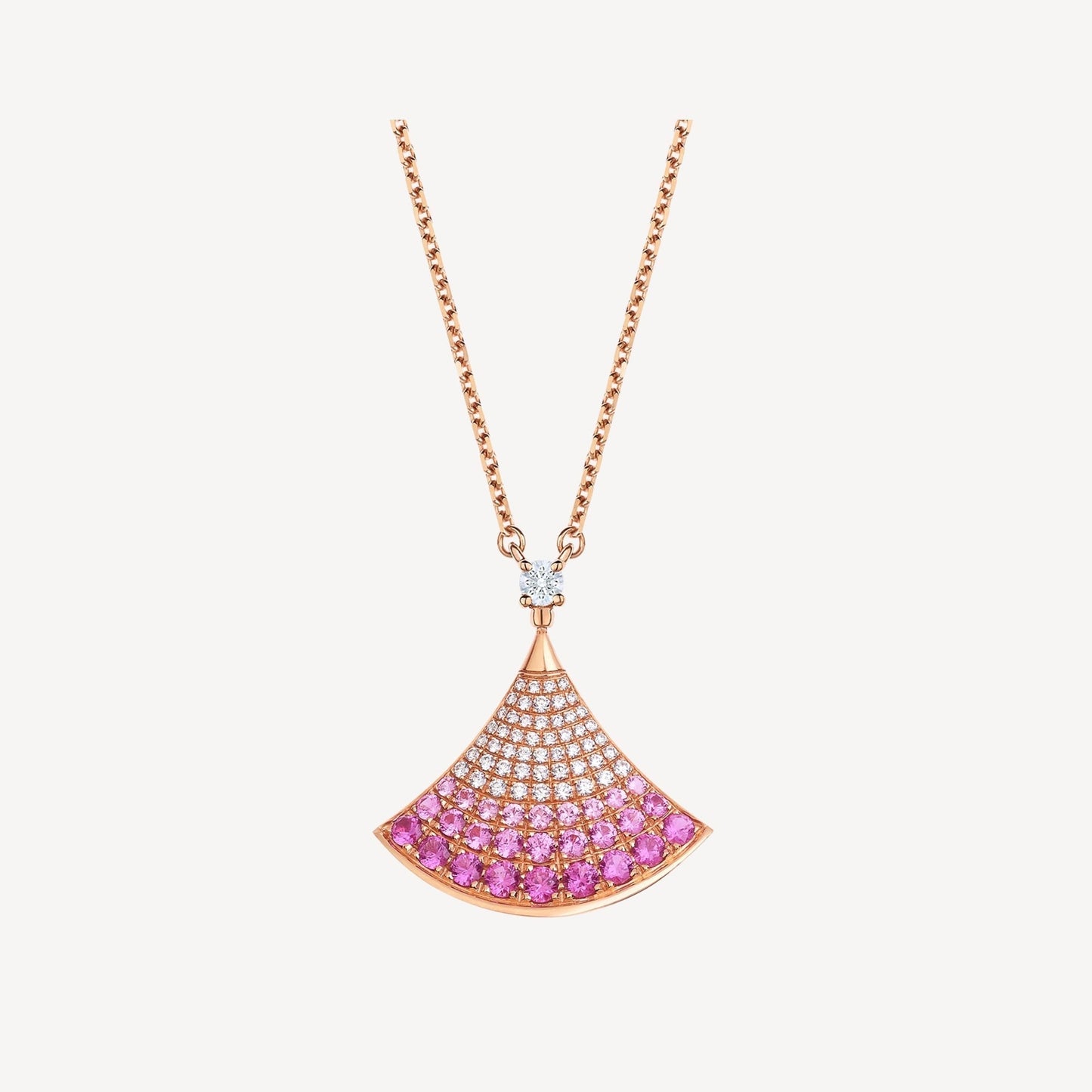 [GALE]DREAM NECKLACE PINK GOLD PINK DIAMOND