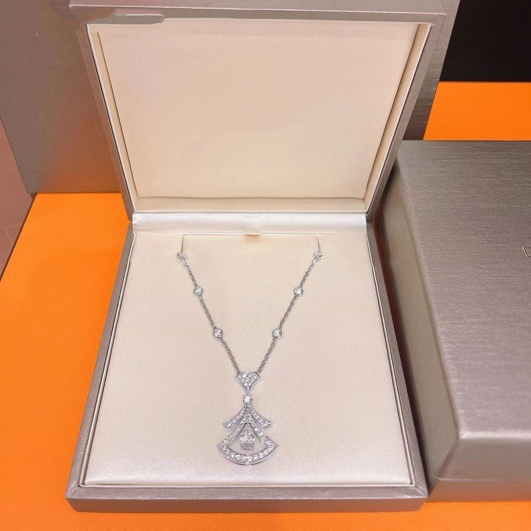 [GALE]DREAM NECKLACE WHITE DIAMOND SILVER