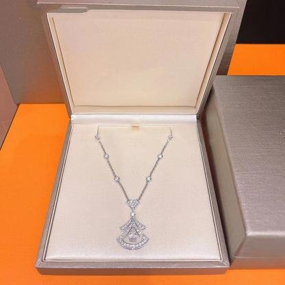 [GALE]DREAM NECKLACE WHITE DIAMOND SILVER