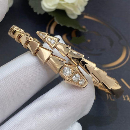 [GALE]SERPENTI BRACELET DIAMONDS PINK GOLD