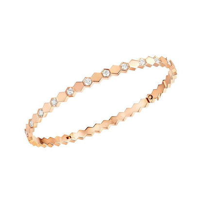 [GALE]BEE LOVE ROSA GOLDENES DIAMANT-ARMBAND 