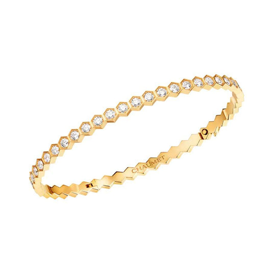 [GALE]BEE LOVE GOLD ARMBAND MIT VOLLEN DIAMANTEN 
