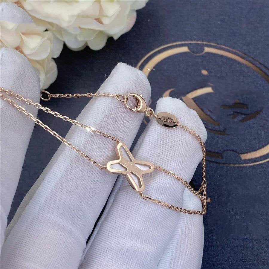 [GALE]JEUX BRACELET WHITE MOP PINK GOLD 1 DIAMOND