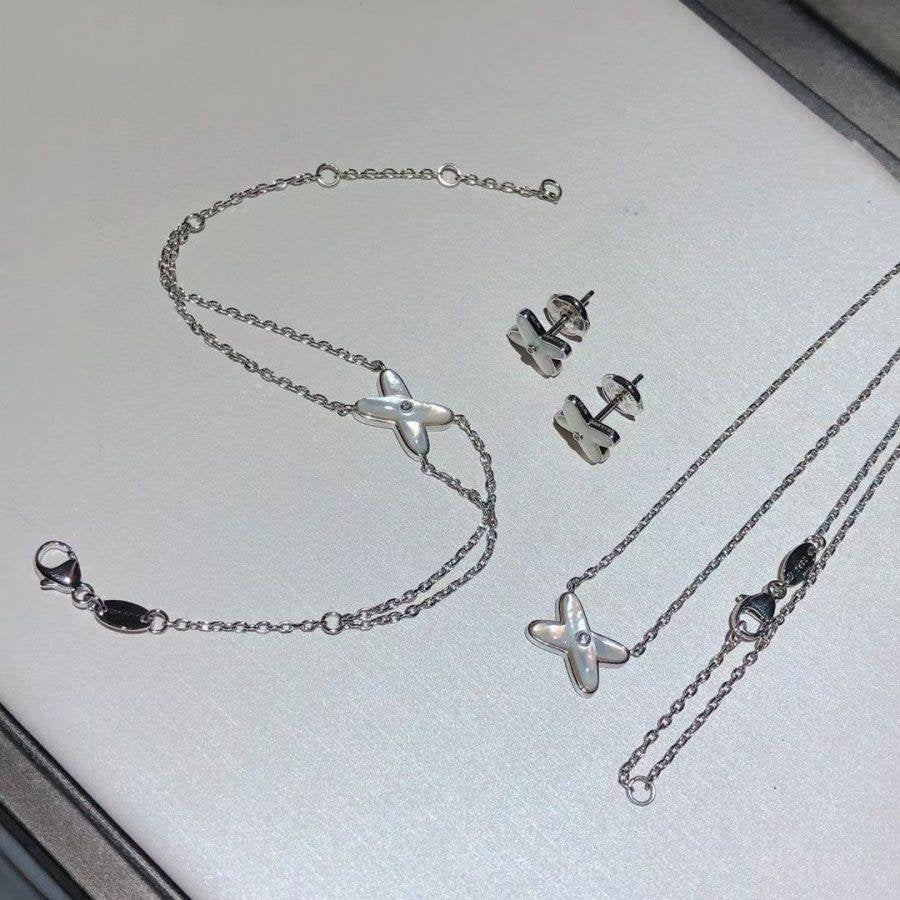 [GALE]JEUX BRACELET WHITE MOP SILVER 1 DIAMOND