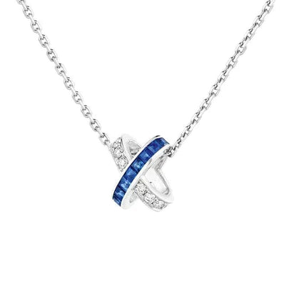 [GALE]LIENS DIAMOND SILVER NECKLACE