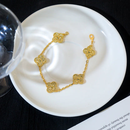 [GALE]CLOVER 5 MOTIFS BRONZING ARMBAND 