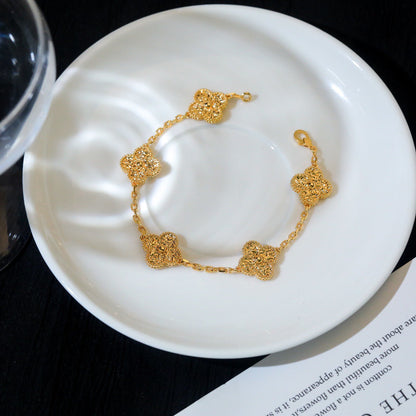 [GALE]CLOVER 5 MOTIFS BRONZING ARMBAND 