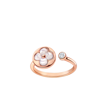 [GALE]SUN 1 DIAMOND PINK MOP RING