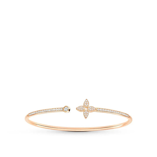 [GALE] IDYLLE OFFENES ARMBAND IN ROSA GOLD MIT DIAMANTENBESETZUNG