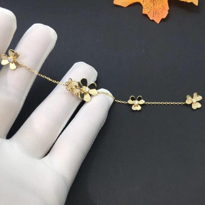 [GALE]FRIVOLE GOLD 5 FLOWERS BRACELET