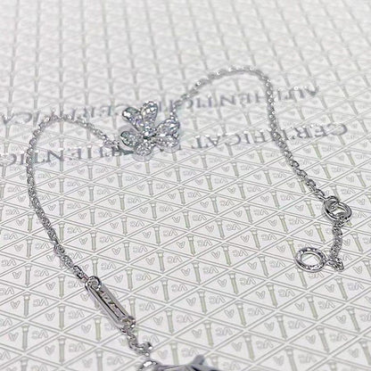 [GALE]FRIVOLE SILVER FLOWER DIAMOND BRACELET