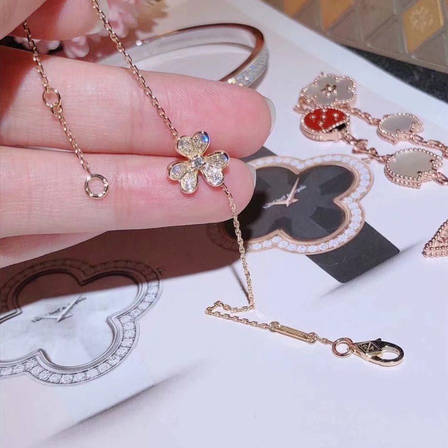 [GALE]FRIVOLE GOLD BLUMEN-DIAMANT-ARMBAND