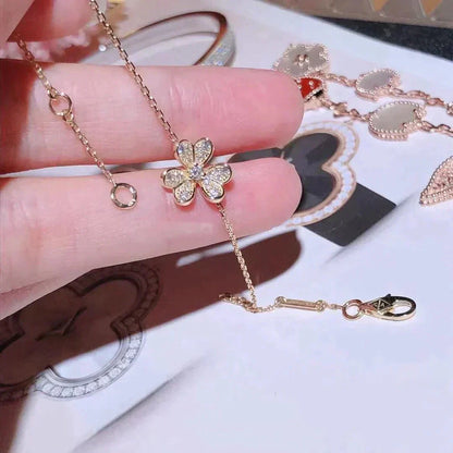 [GALE]FRIVOLE GOLD BLUMEN-DIAMANT-ARMBAND