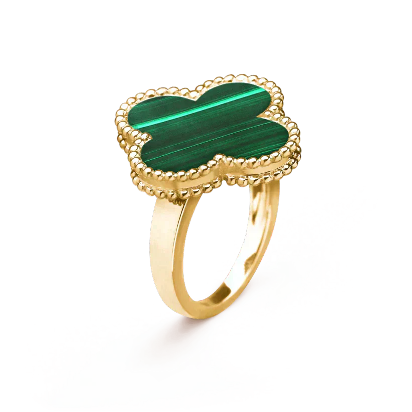 [GALE]CLOVER MALACHITE RING