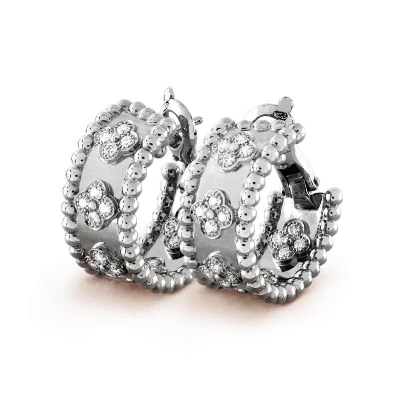 [GALE]PERLEE DIAMANT-OHRRINGE