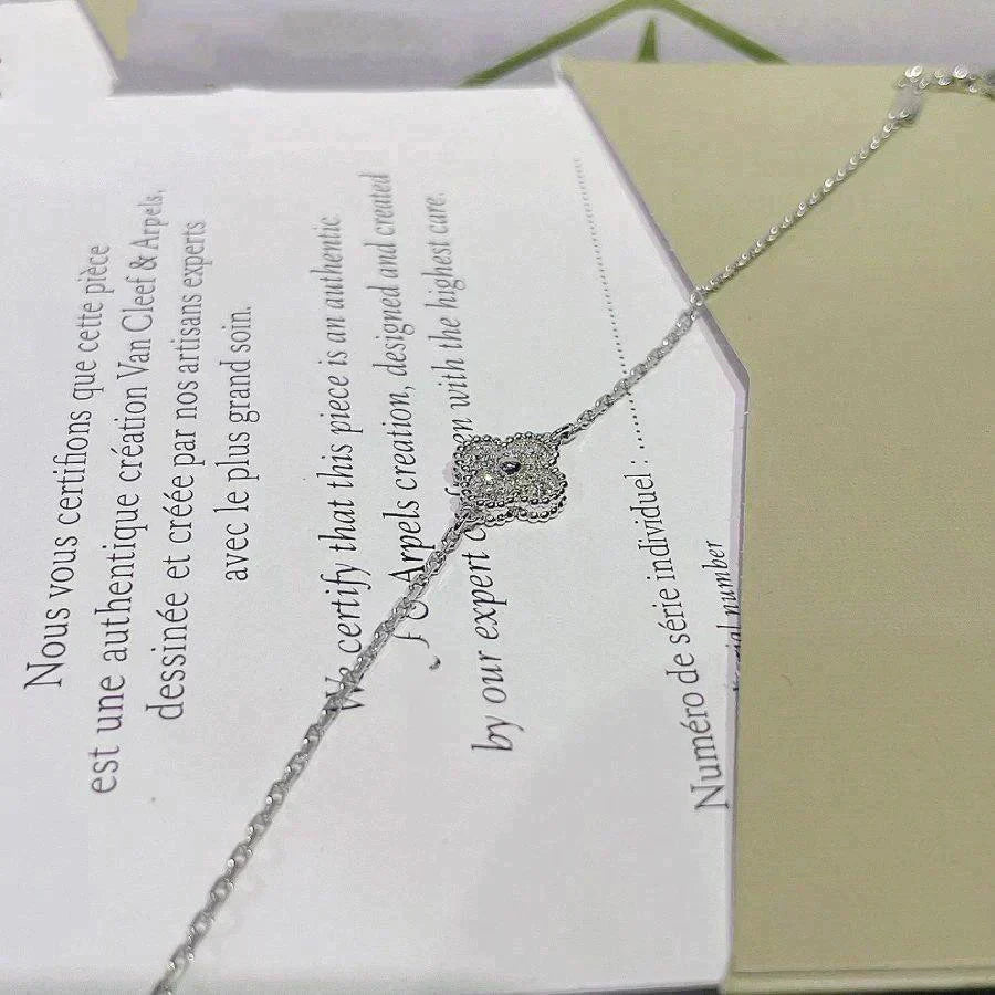 [GALE]クローバー シングルフラワー ブレスレット シルバー