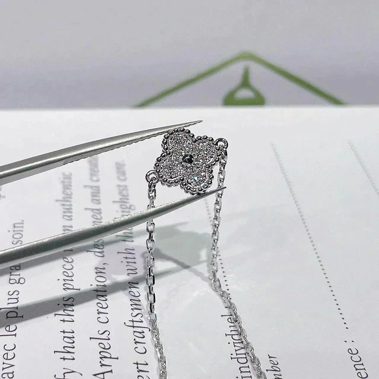 [GALE]クローバー シングルフラワー ブレスレット シルバー