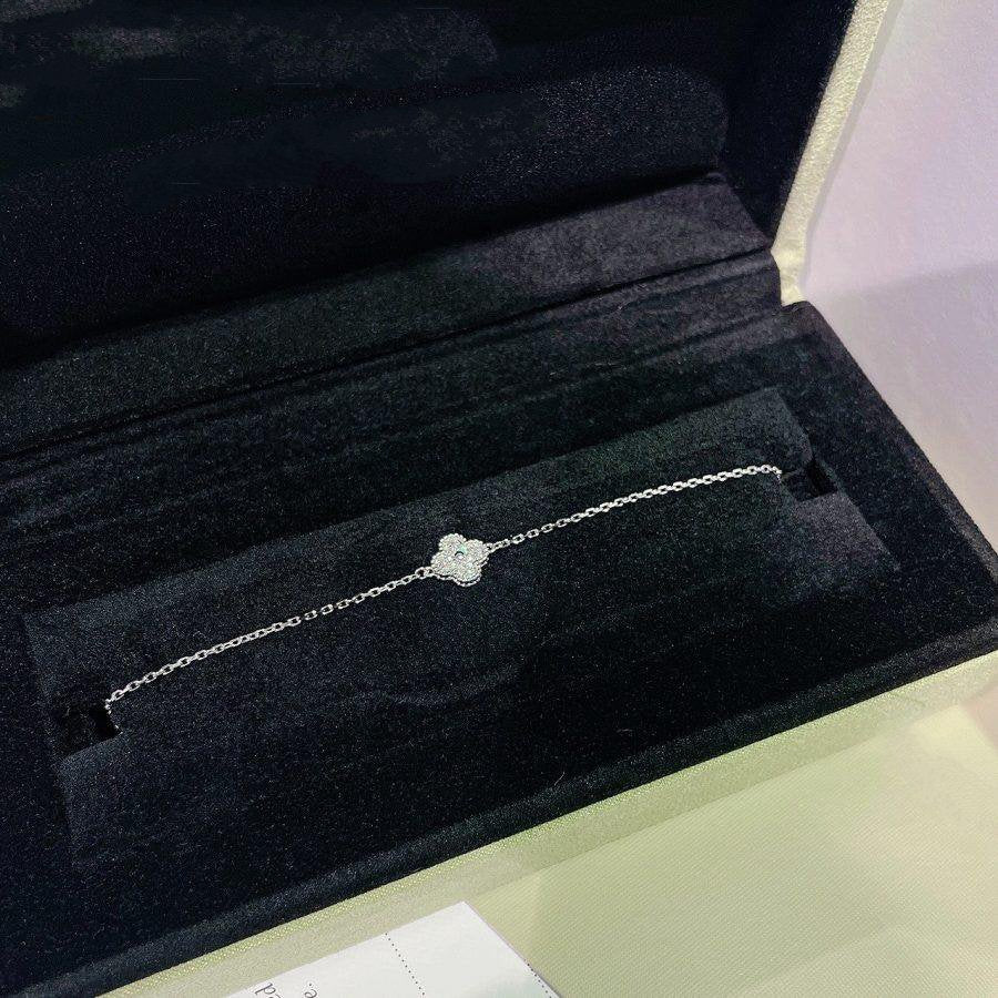 [GALE]クローバー シングルフラワー ブレスレット シルバー