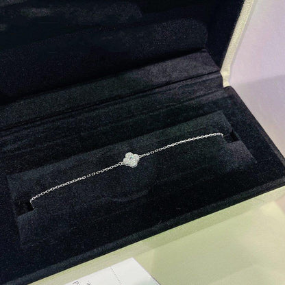 [GALE]クローバー シングルフラワー ブレスレット シルバー