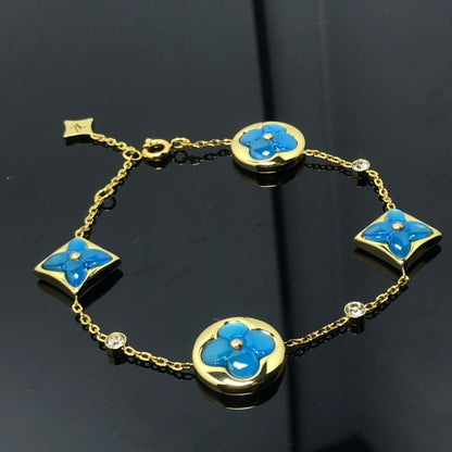 [GALE]STAR AND SUN 4 MOTIF BLUE BRACELET