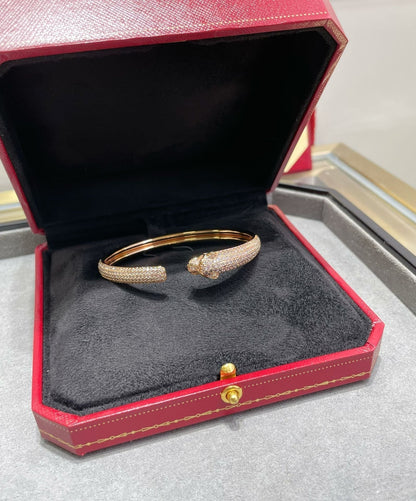 [GALE] PANTHERE OFFENES ARMBAND MIT VOLLDIAMANT