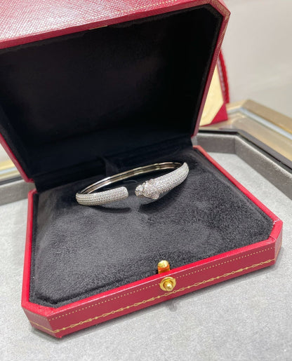 [GALE] PANTHERE OFFENES ARMBAND MIT VOLLDIAMANT