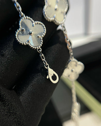[GALE]CLOVER SILVER 5 MOTIFS BRACELET
